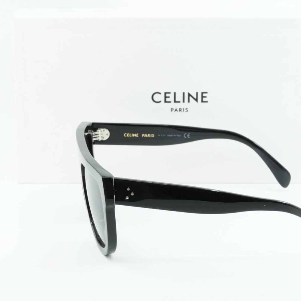 NEW CELINE CL4001IN 01D BLACK GREY POLARIZED SUNGLASSES - Picture 3 of 8
